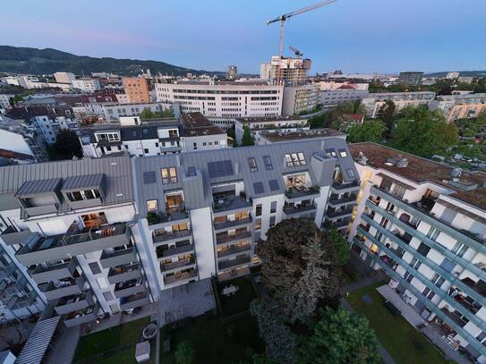 PILLmein. - Neubau-Dachgeschoss-Wohnung mit Empore über den Dächern von Linz Hochwertig wohnen, wo das Leben stattfinde…