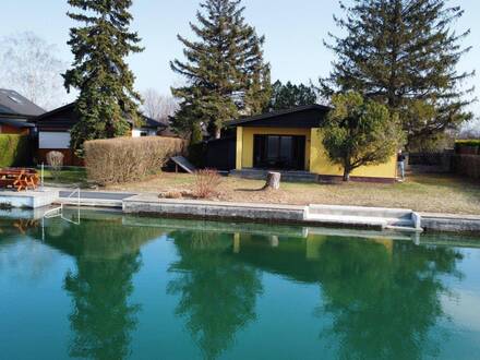 Urlaubsfeeling in Top Lage nahe der Wiener Stadtgrenze - Sommerhaus direkt am See