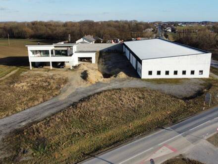 Einfamilienhaus mit Büro und Halle (Gewerbeobjekt) !!!