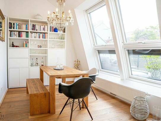 High-light – atemberaubende DG-Maisonette-Wohnung mit 2 Terrassen beim Augarten!!