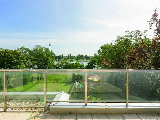 ---MÜHLSCHÜTTELGASSE---DG-WOHNUNG MIT 3 TERRASSEN UND BLICK AUF DIE ALTE DONAU---