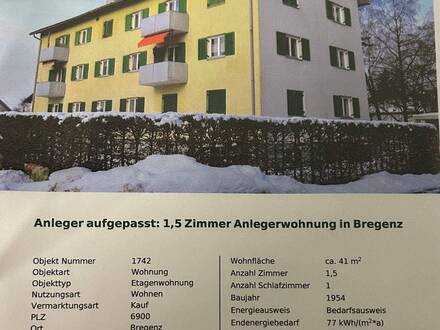 1,5 Zimmer Anlegerwohnung