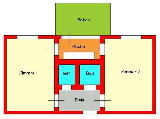 PROVISIONSFREI neuwertige 2 Zimmerwohnung mit Balkon - nähe LKH/Med-UNI - Ragnitzstraße ab 01.12.2024