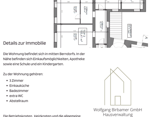 Provisionsfreie Wohnung in mitten Berndorfs