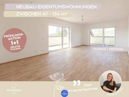 Moderne Eigentumswohnung am Seitenarm der Aschach -Top A09- !! Frühlingsaktion: jetzt 1+1 gratis Parkplatz !!