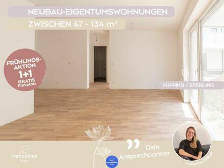 Moderne Eigentumswohnung (Top A03) Eferding/Pupping - !! Frühlingsaktion: jetzt 1+1 gratis Parkplatz !!