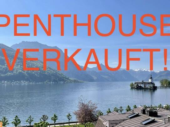 Penthouse mit unvergleichlichem Panoramablick über den Traunsee und das Seeschloss Orth