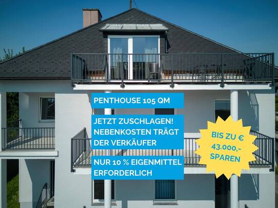 Leistbares Penthouse. Garage und Stellplatz inklusive. Nebenkosten trägt der Verkäufer.