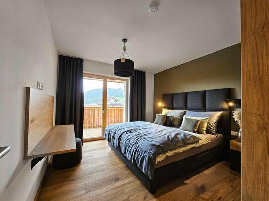 Hochwertige West-Wohnung mit Bergblick