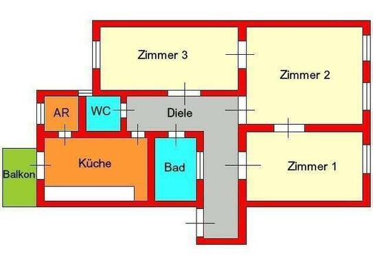 Provisionsfrei: traumhafte Altbauwohnung in ruhiger Seitengasse bei TU