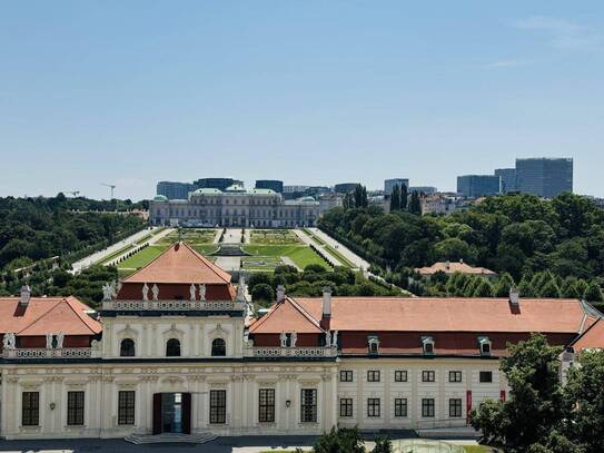 TOP BÜROFLÄCHE IM DG MIT BLICK AUF DAS SCHLOSS BELVEDERE - ERSTBEZUG NACH RENOVIERUNG