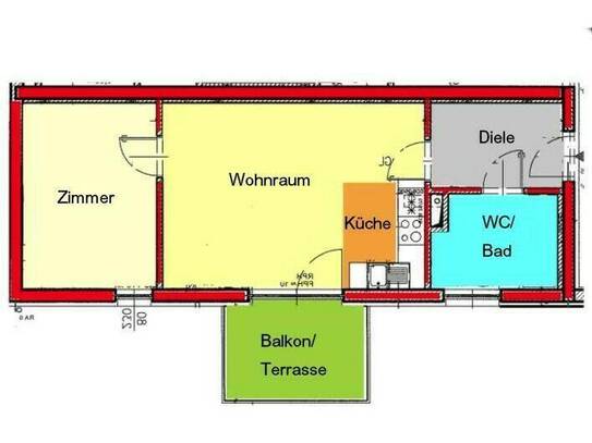 Provisionsfreies 2-Zimmer-Apartment mit Terrasse in FH-Nähe / Eggenberg