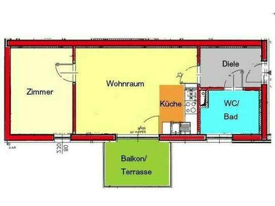 Provisionsfreies 2-Zimmer-Apartment mit Terrasse in FH-Nähe / Eggenberg ab 01.10.2024