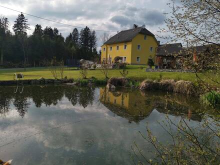 Sacherl mit 2 Teichen und großer Gartenhütte in Traumlage