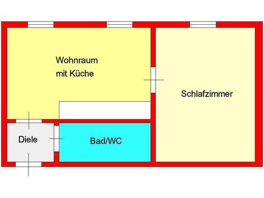 Provisionsfrei: günstige 2-Zimmer-Dachgeschoßwohnung zentral bei Dietrichsteinplatz