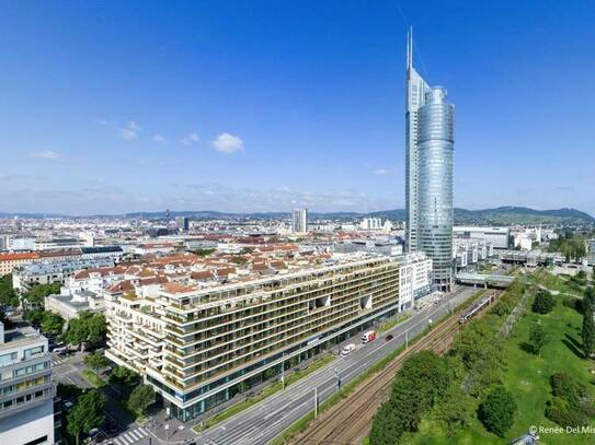 Über 2.000 m² hochwertige Neubau-Bürofläche neben dem Millennium Tower, ab 457 m² anmietbar!