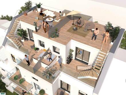 Nachhaltiges Neubauprojekt mit LUFTWÄRMEPUMPE, 9 Wohneinheiten mit privat Gärten. Zusammenlegung der Wohneinheiten noch…