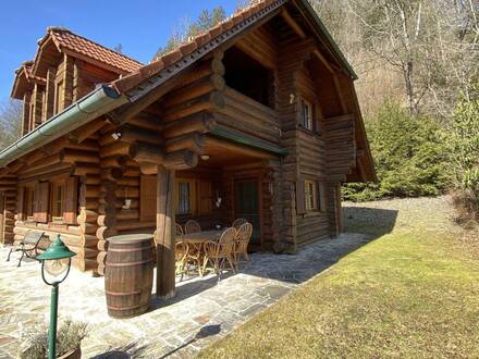 Murtal: Hochwertiges Holzstammhaus in Einzellage zum Kauf!