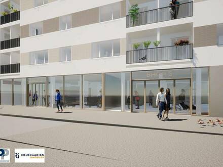 Top-Geschäftsfläche (584 m²) in großvolumigem Neubau-Wohnprojekt in 1160 Wien zu mieten (Erweiterung der Nutzfläche mög…
