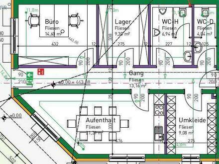 Büro mit Lagerhalle in Grödig. Auch getrennt zu mieten