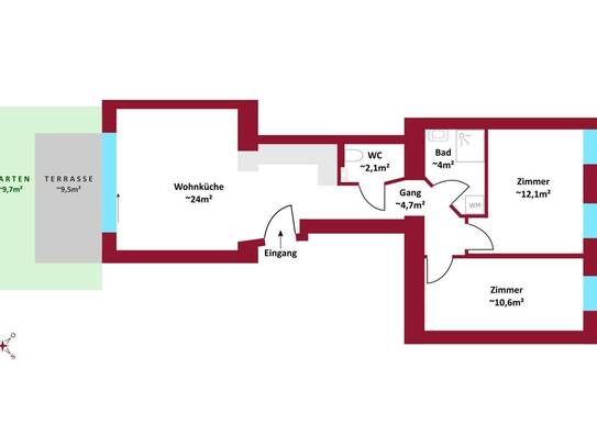 In Fertigstellung! Erstbezug: Altbau, Neubau, hofseitige Terrassen, Balkone, Loggien, Gärten, Schlüsselfertig.