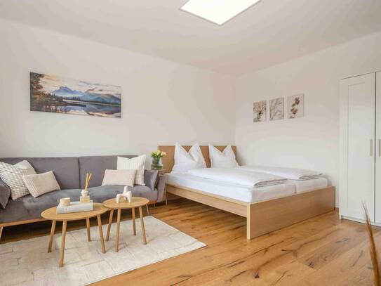Wohnen mit Seeblick - stilvolle Garconniere mit Loggia am Mondsee
