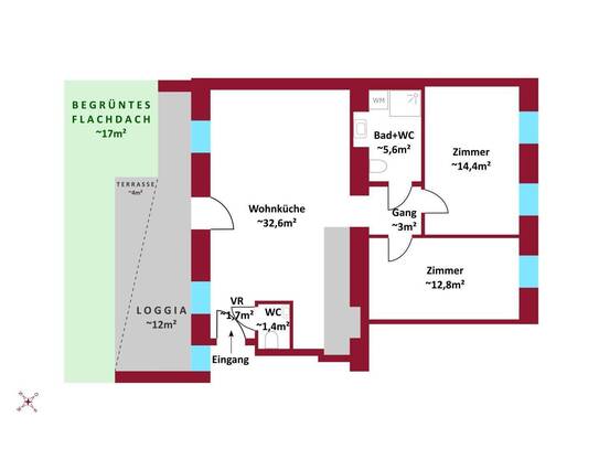 In Fertigstellung! Erstbezug: Altbau, Neubau, Penthouse, hofseitige Terrassen, Balkone, Loggien, Gärten, Schlüsselferti…