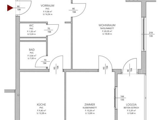 Erstbezug nach Sanierung! 2-Zimmer Wohnung mit Balkon und Tiefgarage in ruhiger, zentraler Lage