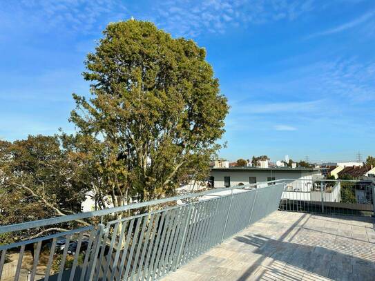 Exklusive 40 m² große Dachterrasse inkl. Weitsicht I Fernwärme, Fußbodenheizung I Hauseigene Tiefgarage I