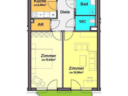 Traumhafte 2-Zimmer-Neubauwohnung mit großem Balkon und Tiefgarage in UNI/LKH-Lage !