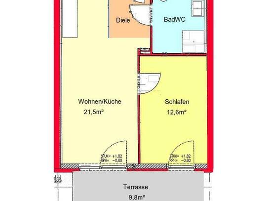 Provisionsfrei: neuwertige 2-Zimmer-Wohnung Terrasse und kleinem Garten in St. Peter - Nähe Murpark