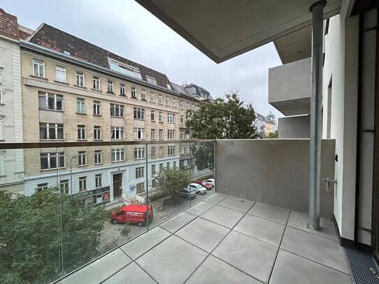 Online-Terminbuchung: 2-Zimmer-Neubauwohnung mit Balkon und Ausblick auf die Nordbergstraße | inkl. hauseigenes Gym, Wa…