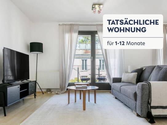 Neubau mit 15m2 Balkon direkt am Park am Hundsturm & Ubahn, geräumige 2 Zimmer, 72m2, 6. Liftstock (VIE15)