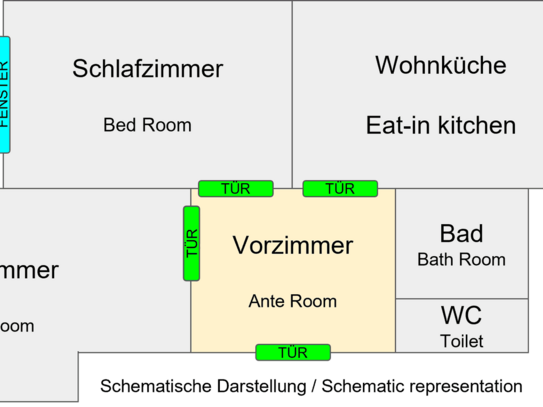 Gemütliche - befristet vermietete - Wohnung - in Floridsdorfer Ruhelage63M