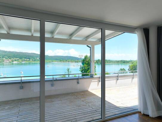 SEEWOHNUNG mit 65 QM XXL Seeblickterrasse & Strandbereich - Klagenfurt Nähe