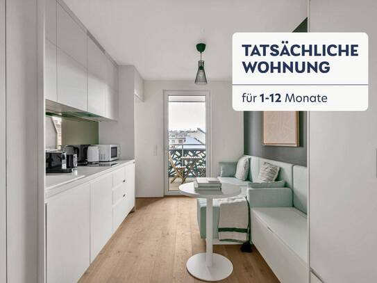 Toplage zwischen Schönbrunn & Innenstadt, Neubau Erstbezug mit Terasse, top ausgestattetes Studio (VIE58)