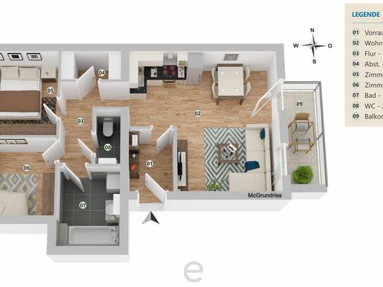 Altbau-Etagenwohnung im 2. OG, TOP 5, befristet vermietet!