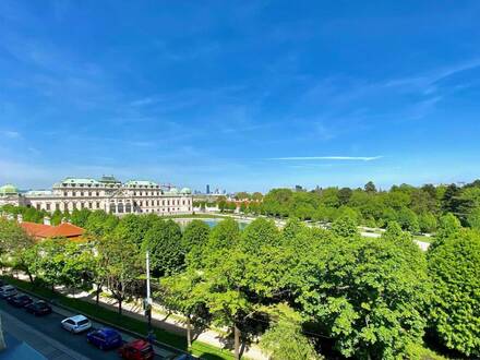 7 ZIMMER BÜRO-TOPLAGE MIT BLICK AUF DAS BELVEDERE