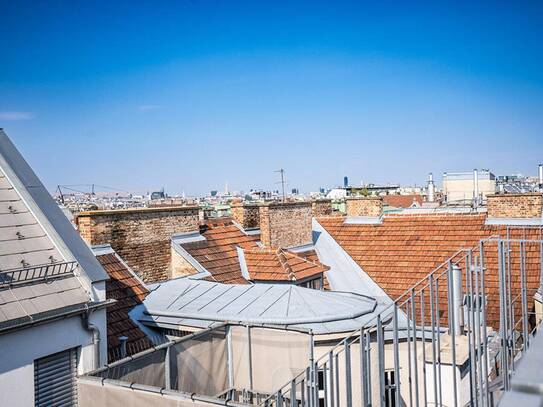 Erstbezug Dachgeschoss mit Blick über Wien