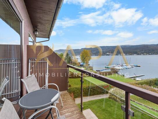 MarinaAppartements am Wörthersee! Balkon mit Seeblick - direkter Seezugang - Marinaplatz - E-Boot