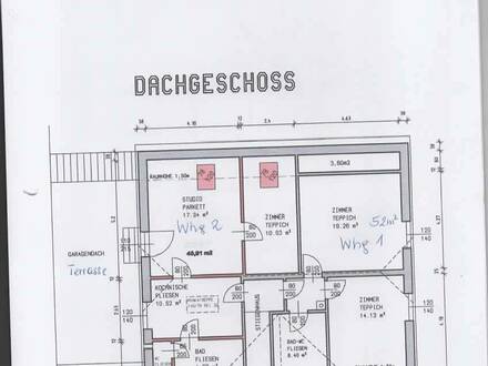 Schöne 2-Zimmer-Dachgeschosswohnung mit Terrasse in Leopoldsdorf im Marchfelde