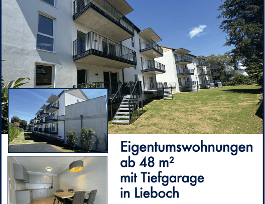 Erstbezug! 3 Zimmer Eigentumswohnung (ca. 69m²) mit Balkon in LIEBOCH bei Graz