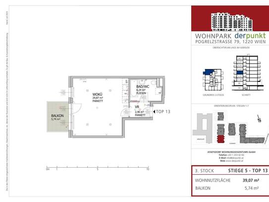 Provisionsfreie Wohnung - Erstbezug - Nähe Kagraner Platz (513)