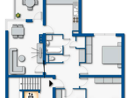 Sonnige 4 Zimmer Wohnung am Stadtrand VB mit Loggia und Tiefgaragenplatz Park- & Waldnähe - Provisionsfrei - Europahof
