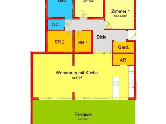 Exklusiver Wohntraum mit 55m²-West-Terrasse in Waltendorfer Nobellage