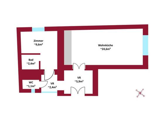 Sanierungsprojekt - U1 vor der Tür - Hofruhelage - Südlage - Top-Infrastruktur - Hauptbahnhof ums Eck