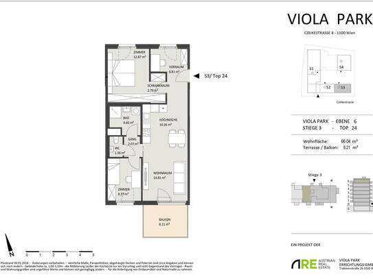 3-Zimmer Wohnung mit Balkon - Nahe U1 Altes Landgut