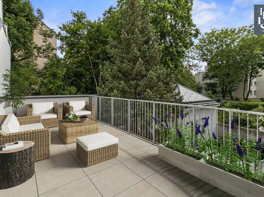 Erstbezug: 2-Zimmerwohnung mit großzügiger Terrasse mit Blick ins Grüne - "La Piccola Casa" - Klimaaktiv Gold - Living…