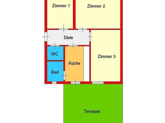 Zentrale 3-Zimmer-Altbauwohnung mit großer Terrasse zwischen Dietrichsteinplatz und TU!