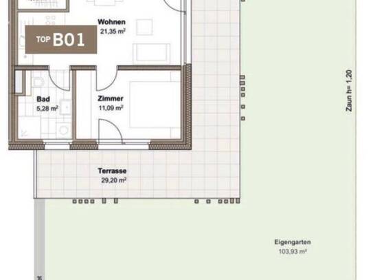 2-Zimmer-Gartenwohnung (provisionsfrei)